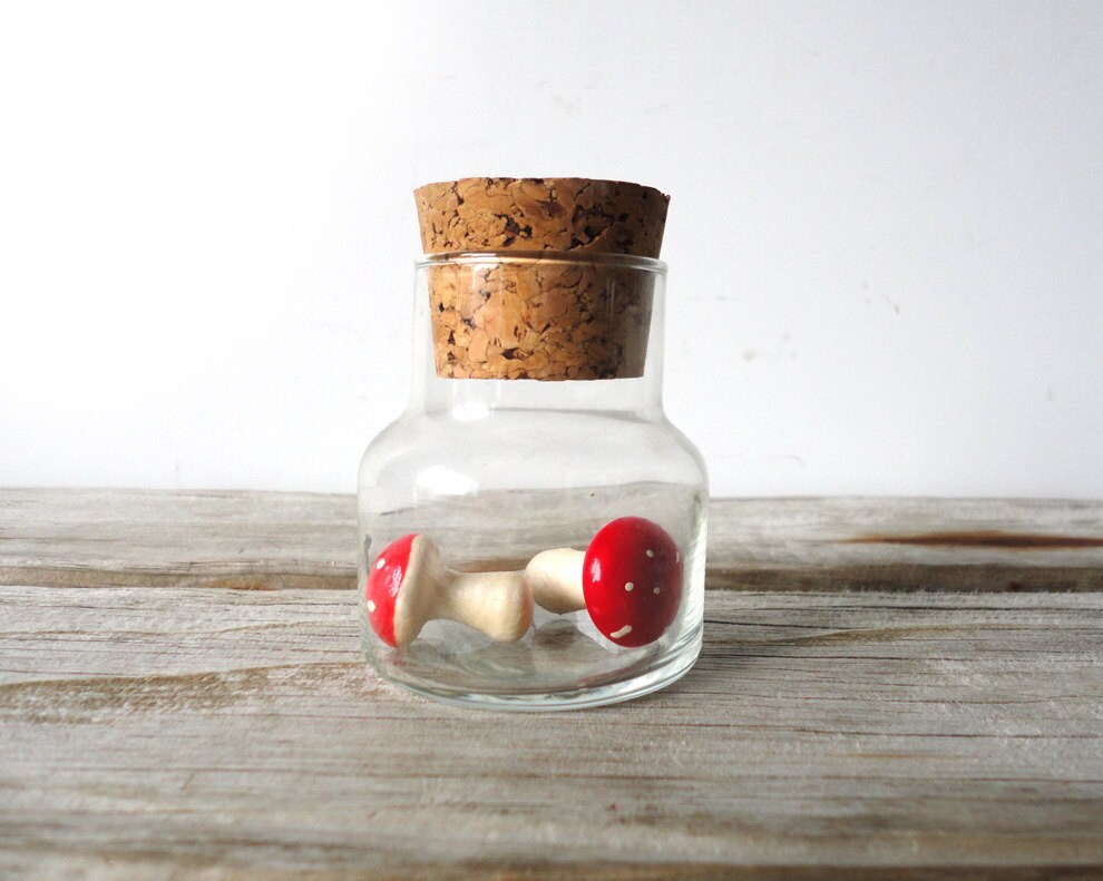 Small Apothecary Jar with Cork Lid