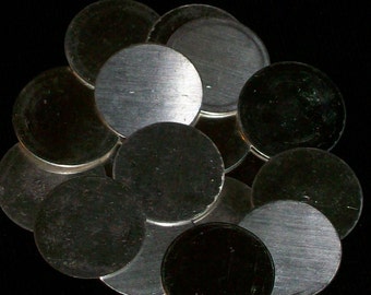 Sterling Silver Discs - 26 Gauge, stamping blanks, metal blanks, stamping supply, disks, metal stamping rounds, Bopper, stamping supplies