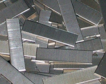 Nickel Silver Tags - 24 gauge, stamping blanks, metal blanks, metal tags, rectangular tags, rectangular blanks