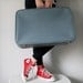 VINTAGE Cornflower Blue SUITCASE Luggage Pick Your Poison