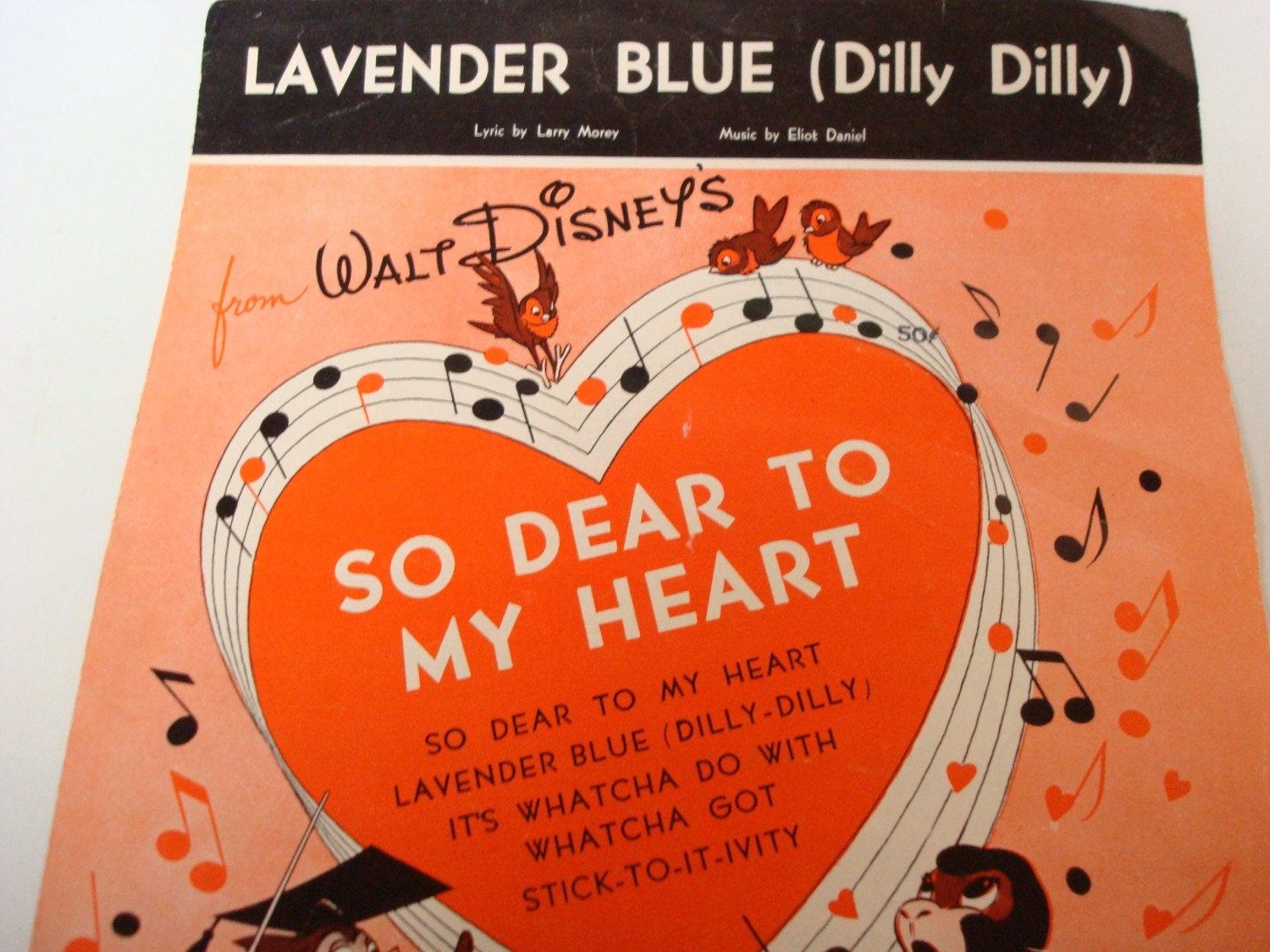 1948 Walt Disney's So Dear To My Heart Sheet Music