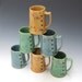 Handmade Coffee Mug in Colorful Ice Blue colors