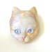 RESERVED For BARBARA Cat Face Mask Sculpture OOAK Blue Eyes