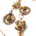Earthy Long Earrings Safari Jasper & Copper African Tribal Boho Fashion Jewelry