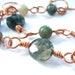 Spruce Green Moss Agate Handmade Bracelet