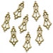 Vintage Brass Stamping Beads - 34mm - 2 Loop Connectors