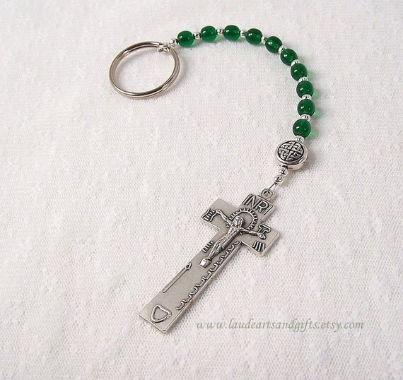 Irish Penal Rosary Keychain Handcrafted by TheRosaryWorks on Etsy