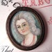 Vintage Miniature Portrait Pendant