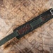 Leather Watch Cuff - The Red and Black Tribal