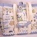 Bees, Lavender and Honey Mother and Baby Country Story Time Tote Bag for Travel, Garden, Craft, or Knitting