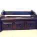UPCYCLED Jewelry/desk/accessory organizer black brown