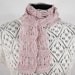 Flirty Crocheted Scarf in Pale Pink - Item 1118