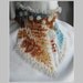 Choker Necklace Gold Leaf with Silver Lining
