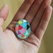 Brooch: Technicolour rainbrooch