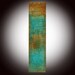 Large ORIGINAL Abstract Contemporary Textured Modern Colorful Painting by Andrada - 48x12 -Certificate of Authenticity