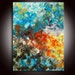 RESERVED FOR CHRIS - Large Textured Original Mixed Media Painting with Certificate of Authenticity by Andrada - 48x36
