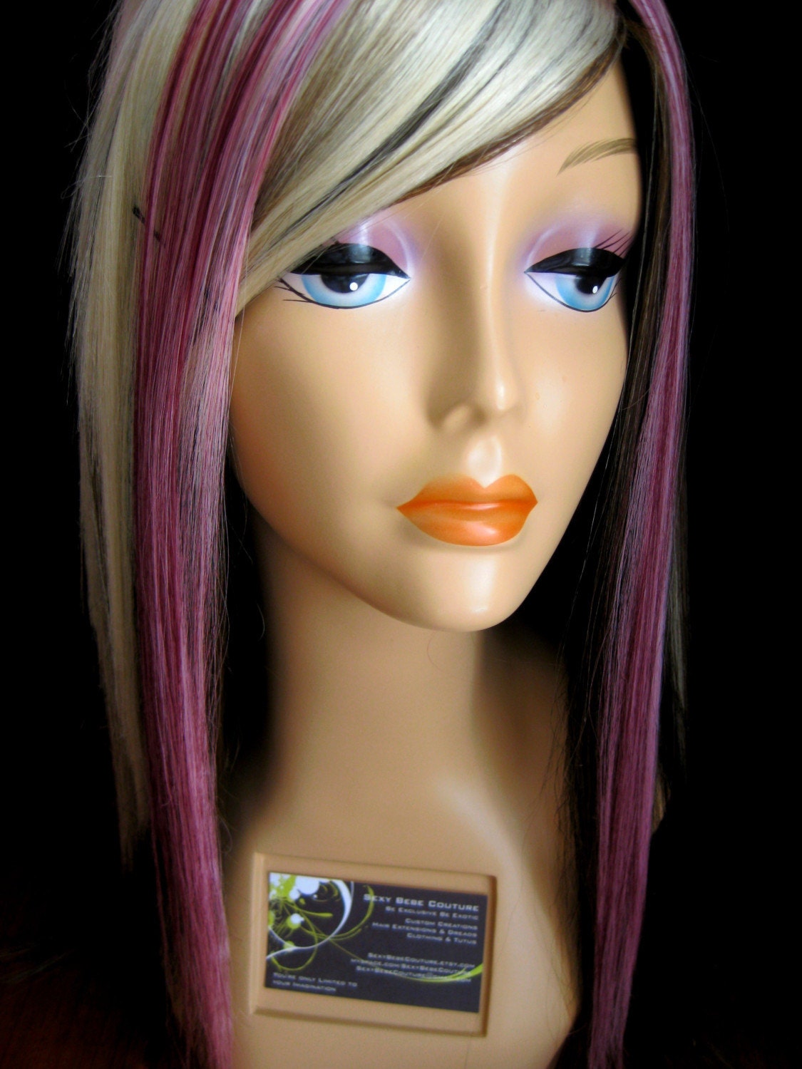 Raspberry Pink Hair Extensions 