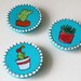 Cacti Magnets - Handpainted Art