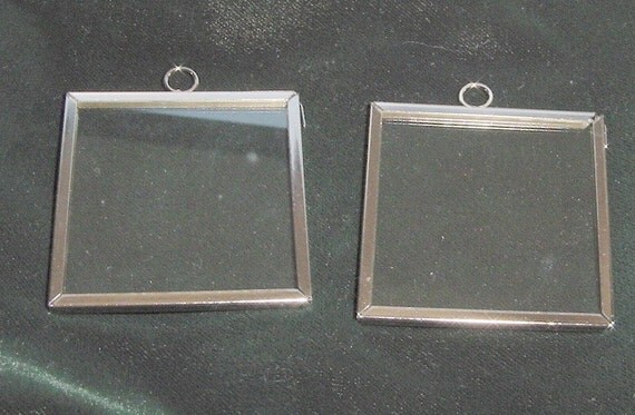 4 Pieces 2x2 Inch Silver Frames With Glass by Darice 019