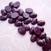 14x10mm Oval Stone Cabs Dyed Purple with Smooth Top and Flat Backs (6 pieces)