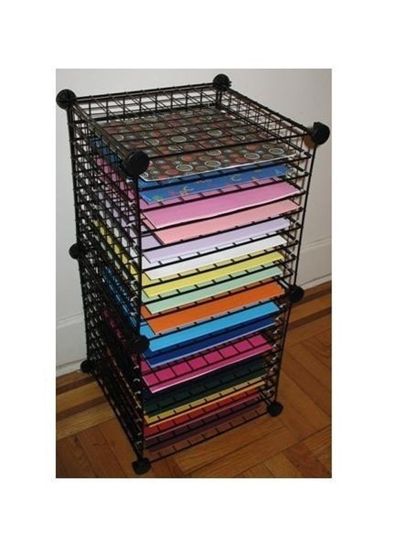 12x12 Scrapbook Paper ORGANIZER Rack Storage PLANS PDF File