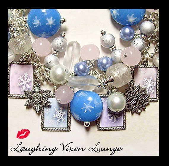 Snowflake Jewelry  - Frosty Snowflake Bracelet - Christmas Jewelry Bracelet - Winter Jewelry Bracelet - Holiday Jewelry Bracelet