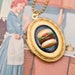 Locket Necklace - Hamburger or Veggie Burger with Lettuce and Tomato Handmade by Roscata