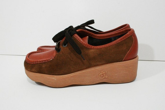 SALE Vintage 70s Famolare Platform Shoes Sz 6.5 SALE