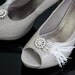 Feather Shoe Clips for Your wedding Shoes, rhinestone and pearl , Original Design.