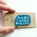 Blue conversation bubble brooch - hand drawn brooch