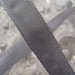 Wired Satin Ribbon Made In France Narrow Width In Silver 3 Yards