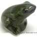 Vintage TONALA Dark Green FROG FIGURINE signed Mexico Unusual Example
