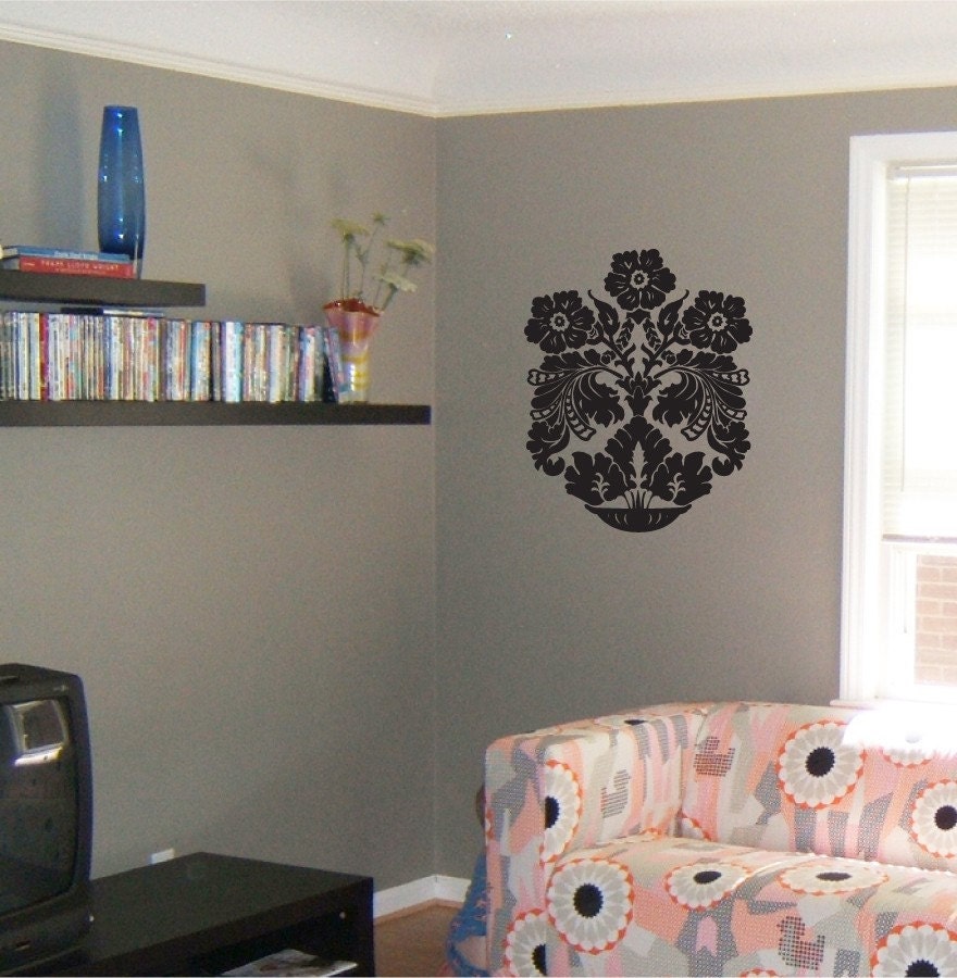 Extra Large Damask Vinyl Decal