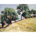 SALE California landscape painting on canvas, Bay Area, oil painting, 16 x 20, titled Living Vision, California oak trees,
