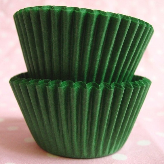 90 Green Cupcake Liners Baking Cups