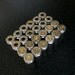 Lot of 24 Nickel Brass .357 Sig Bullet Shell Casings with 12 of the primers removed...Steampunk or Craft Projects....Lot 85