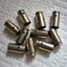 Bullet shell casing pendants, Lot of 10 Nickel Silver brass .40 caliber Bullet Shell Casings, Pre-drilled for your jewelry needs.....Lot 57