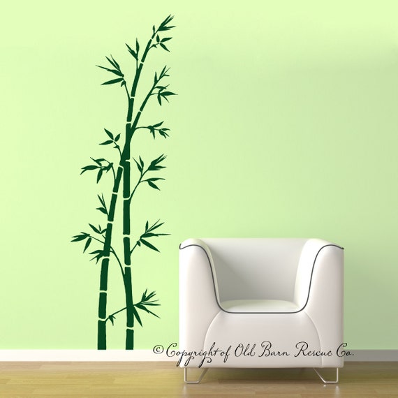 Bamboo Wall Decal Large Vinyl Wall Decals Sticker Art