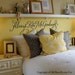Black Friday SALE - Always Kiss Me Goodnight wall decal - master bedroom wall decal - hand drawn design