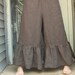 Brown Linen Wide Ruffle Bloomers S