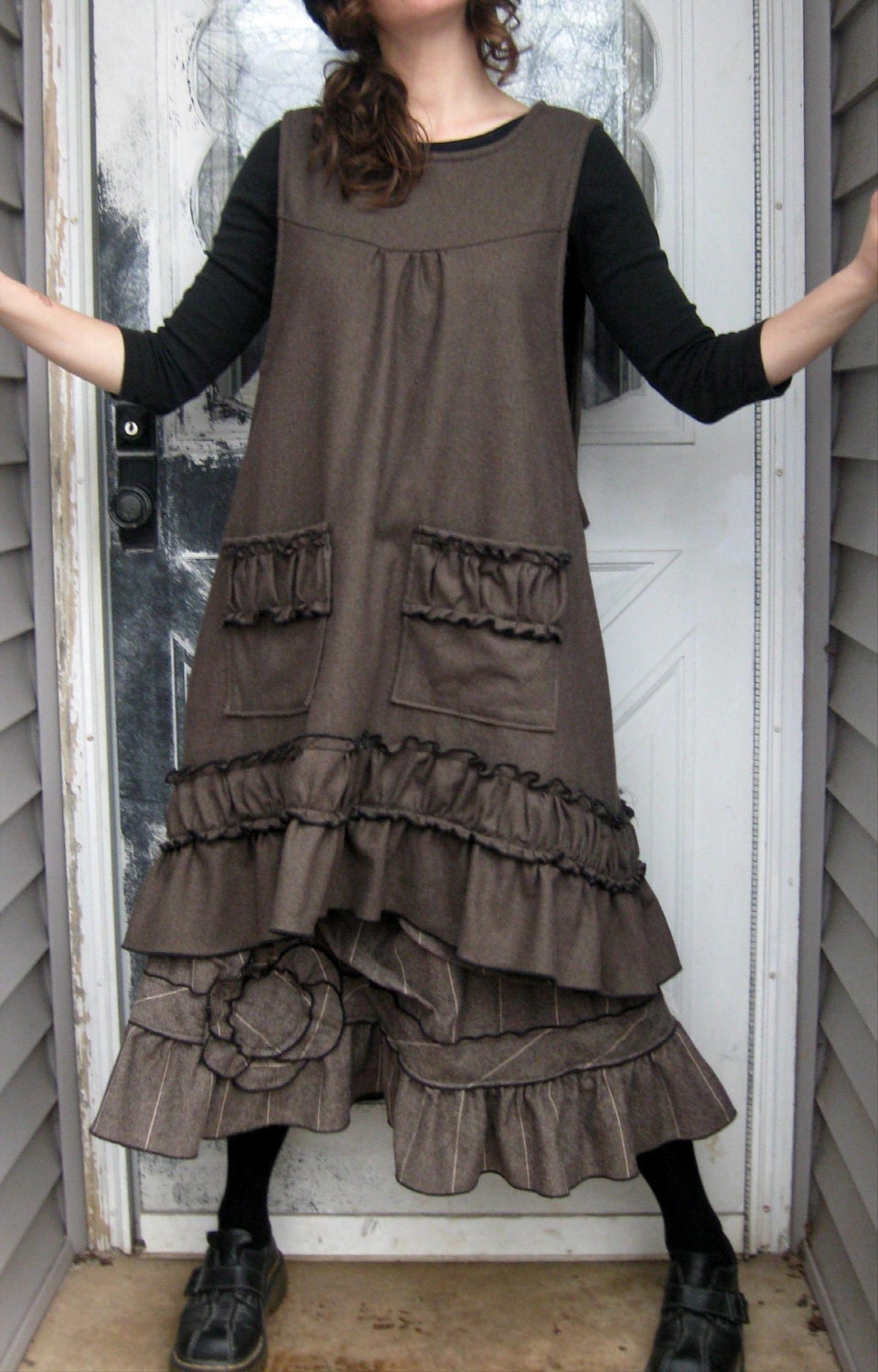 Ruffle Apron Jumper