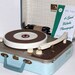 1950s RCA Portable Record Player with Warranty