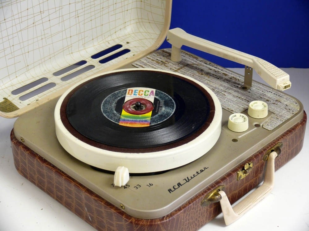 Restored 1950's RCA Portable Record Player