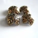 bead caps metal - 4 pcs 8 mm - antiqued gold - musa100