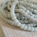 Small white glass Beads Modern Indo-pacific - 3 to 5 mm - 22 inches strand - 2bgl1 last strand