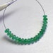 3.5-4MM Zambian EMERALD Smooth Rondelle Bead (20)
