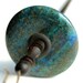 Drop Spindle Top Whorl LAPIS CHRYSOCOLLA Tool for Spinning Yarn