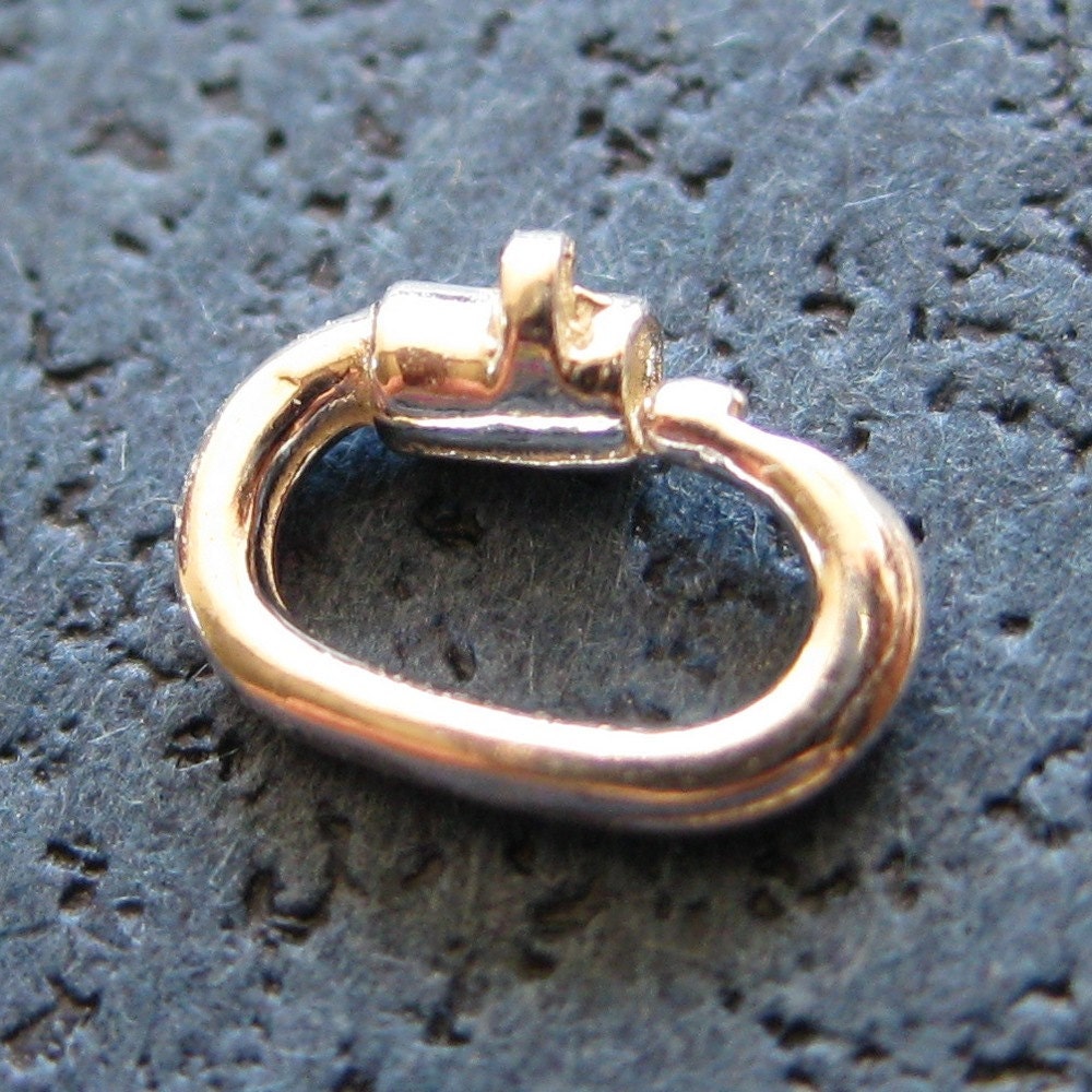 Sterling Silver Locking Lockable Jump Ring Professional
