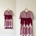 batik VINTAGE ethnic print FESTIVAL tent dress