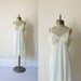 lemon creme 1960s vintage VANITY FAIR lace full slip sz 38